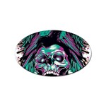 Anarchy Skull And Birds Sticker Oval (100 pack)