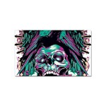 Anarchy Skull And Birds Sticker Rectangular (10 pack)