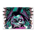 Anarchy Skull And Birds Sticker A4 (10 pack)