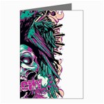 Anarchy Skull And Birds Greeting Cards (Pkg of 8)