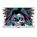 Anarchy Skull And Birds Business Card Holder