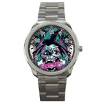 Anarchy Skull And Birds Sport Metal Watch