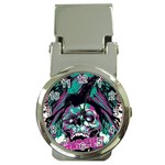 Anarchy Skull And Birds Money Clip Watches