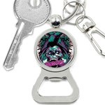 Anarchy Skull And Birds Bottle Opener Key Chain