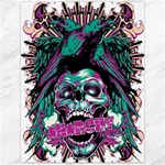 Anarchy Skull And Birds Canvas 12  x 16 