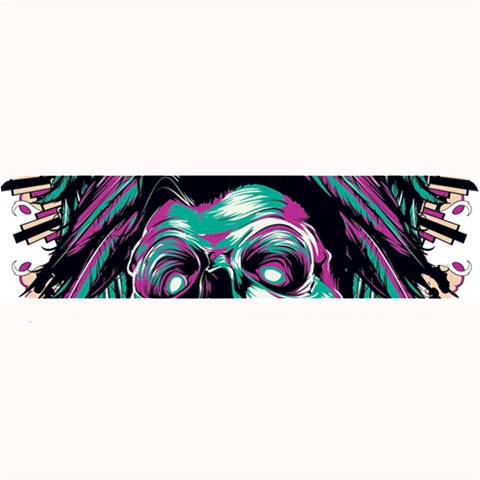 Anarchy Skull And Birds Large Bar Mat from ArtsNow.com 32 x8.5  Bar Mat