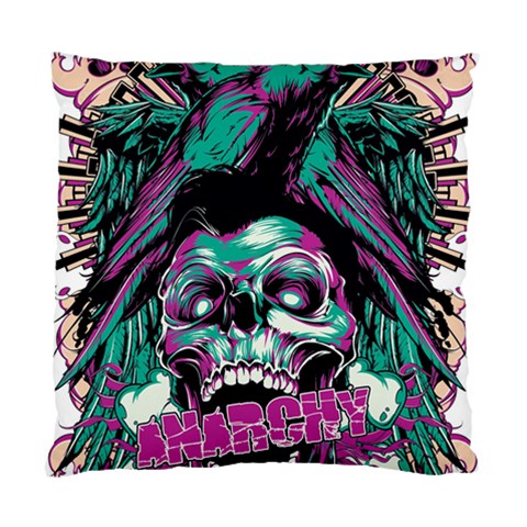 Anarchy Skull And Birds Standard Cushion Case (One Side) from ArtsNow.com Front