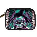 Anarchy Skull And Birds Digital Camera Leather Case