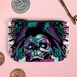 Anarchy Skull And Birds Mini Coin Purse