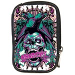 Anarchy Skull And Birds Compact Camera Leather Case