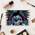 Anarchy Skull And Birds Cosmetic Bag (Medium)