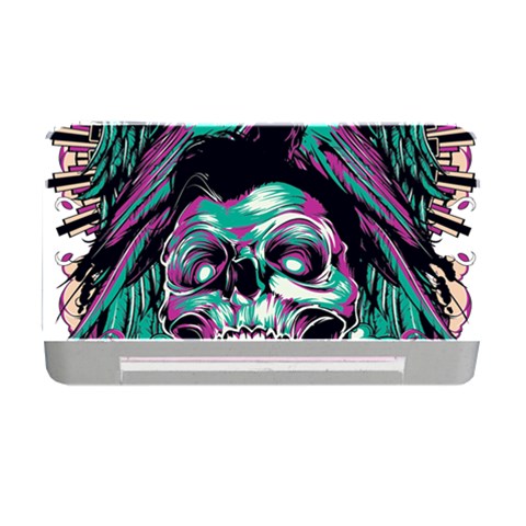 Anarchy Skull And Birds Memory Card Reader with CF from ArtsNow.com Front