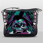 Anarchy Skull And Birds Messenger Bag