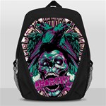 Anarchy Skull And Birds Backpack Bag