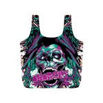 Anarchy Skull And Birds Full Print Recycle Bag (S)