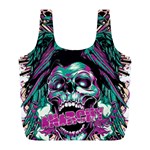 Anarchy Skull And Birds Full Print Recycle Bag (L)
