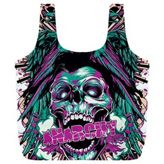 Anarchy Skull And Birds Full Print Recycle Bag (XL) from ArtsNow.com Front