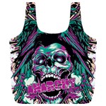 Anarchy Skull And Birds Full Print Recycle Bag (XL)