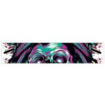 Anarchy Skull And Birds Small Premium Plush Fleece Scarf