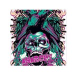 Anarchy Skull And Birds Square Satin Scarf (30  x 30 )