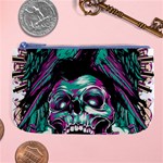 Anarchy Skull And Birds Large Coin Purse