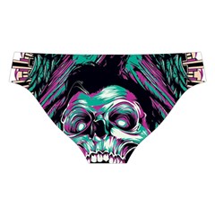 Anarchy Skull And Birds Cross Back Hipster Bikini Set from ArtsNow.com Back Under