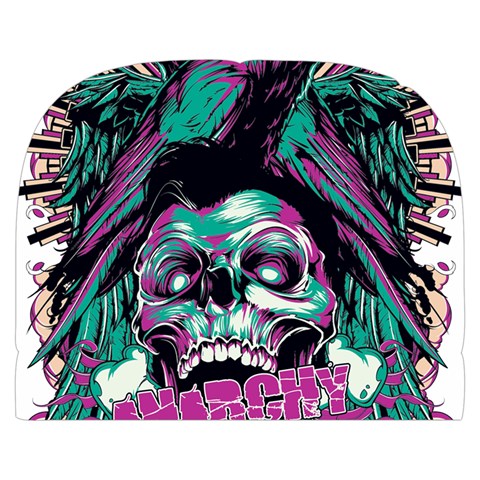 Anarchy Skull And Birds Make Up Case (Small) from ArtsNow.com Front