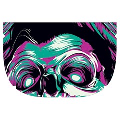 Anarchy Skull And Birds Make Up Case (Small) from ArtsNow.com Side Right