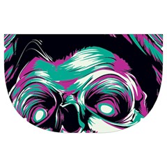 Anarchy Skull And Birds Make Up Case (Medium) from ArtsNow.com Side Left