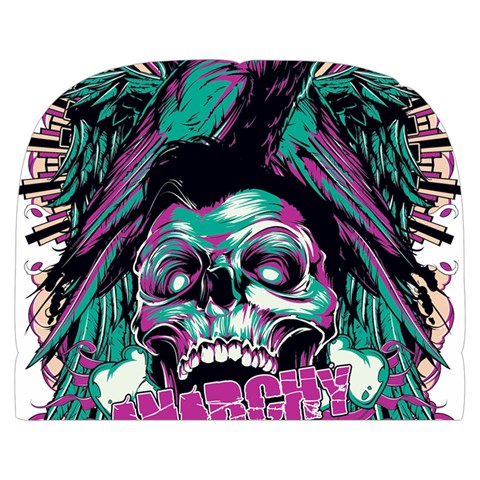 Anarchy Skull And Birds Make Up Case (Large) from ArtsNow.com Front