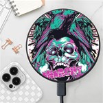 Anarchy Skull And Birds Wireless Fast Charger(Black)