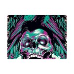 Anarchy Skull And Birds Premium Plush Fleece Blanket (Mini)