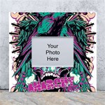 Anarchy Skull And Birds White Wall Photo Frame 5  x 7 