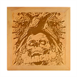 Anarchy Skull And Birds Wood Photo Frame Cube