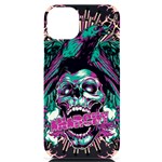 Anarchy Skull And Birds iPhone 14 Plus Black UV Print Case