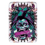 Anarchy Skull And Birds Rectangular Glass Fridge Magnet (4 pack)