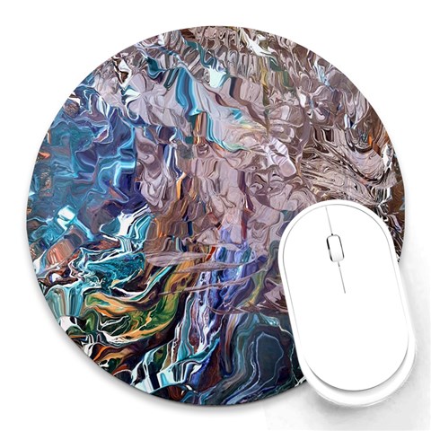Abstract blend V Round Mousepad from ArtsNow.com Front