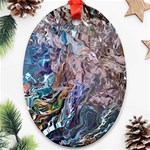Abstract blend V Ornament (Oval)