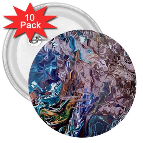 Abstract blend V 3  Buttons (10 pack)  from ArtsNow.com Front