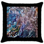 Abstract blend V Throw Pillow Case (Black)