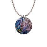 Abstract blend V 1  Button Necklace