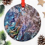 Abstract blend V Round Ornament (Two Sides)