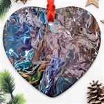 Abstract blend V Heart Ornament (Two Sides)
