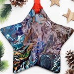 Abstract blend V Star Ornament (Two Sides)