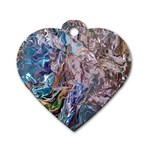 Abstract blend V Dog Tag Heart (One Side)