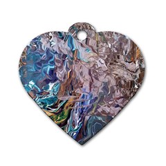 Abstract blend V Dog Tag Heart (Two Sides) from ArtsNow.com Front