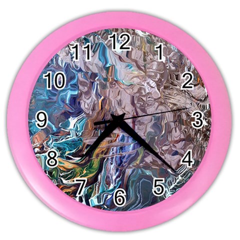 Abstract blend V Color Wall Clock from ArtsNow.com Front