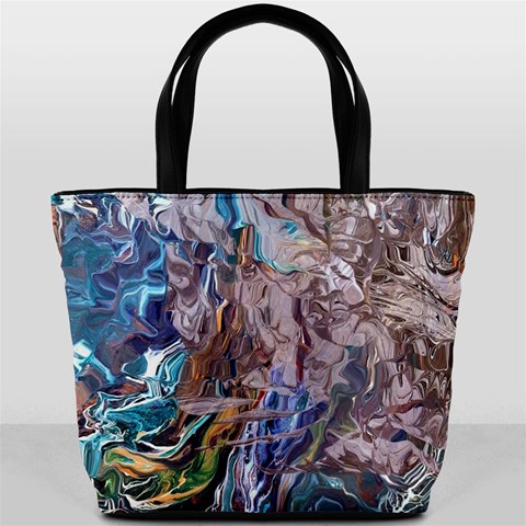 Abstract blend V Bucket Bag from ArtsNow.com Front