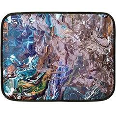 Abstract blend V Two Sides Fleece Blanket (Mini) from ArtsNow.com 35 x27  Blanket Back