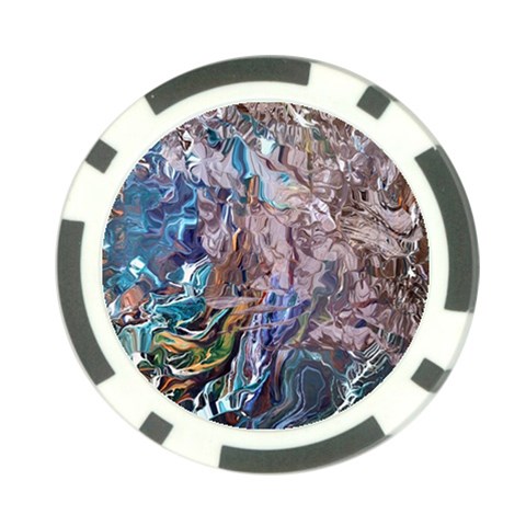 Abstract blend V Poker Chip Card Guard (10 pack) from ArtsNow.com Front
